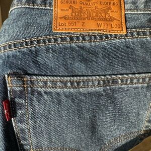 Levi's 551z Men's Blue Jeans